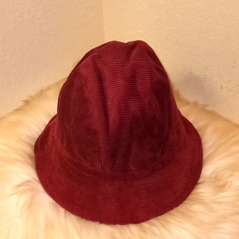 Betmar Wine Corduroy Bucket Hat